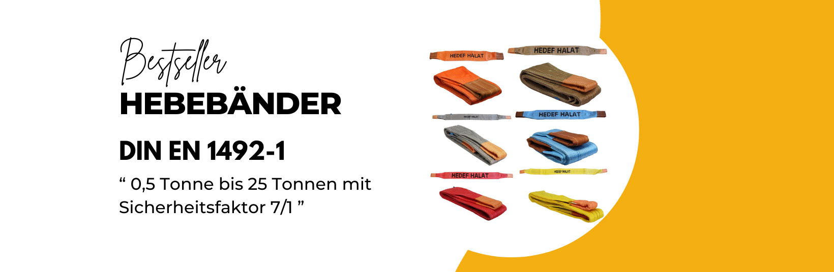 2 Tonnen Hebeband Hebeschlinge zwei Schlaufen Gurt Hebebänder Bandsch, 7,05  €