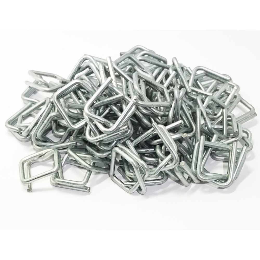 100x 13 mm Metall-Klemmen Verschlussklemmen verzinkt...