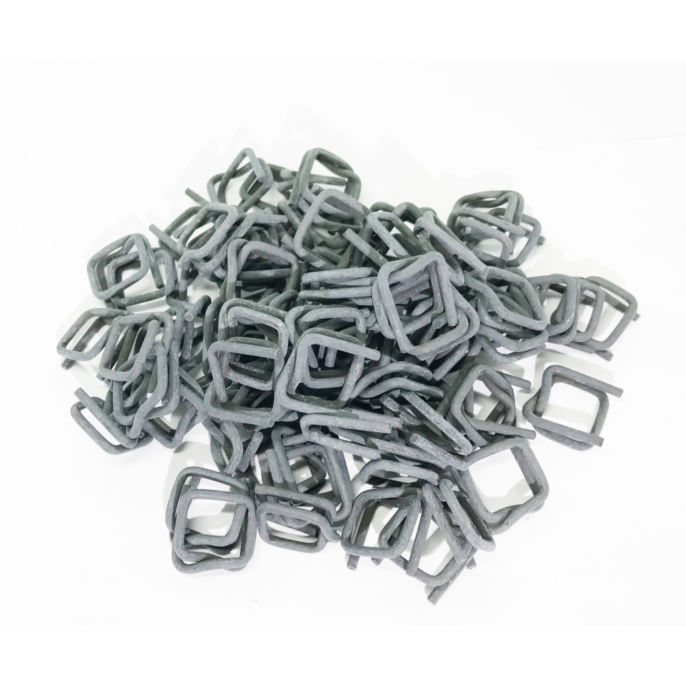 100x 13mm Metallschnallen Klemmen Phosphatiert...